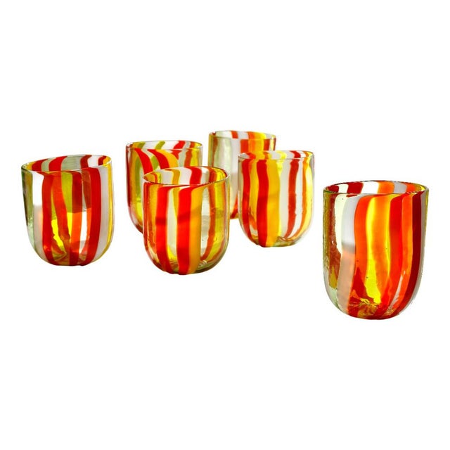 Italian Tequila Glasses by Maryana Iskra for Ribes Studio Verres, 2004, Set of 6 For Sale - Image 4 of 4