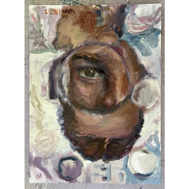 Wood The Looking Glass, Original Oil Paintings, by Van Ness For Sale - Image 7 of 9