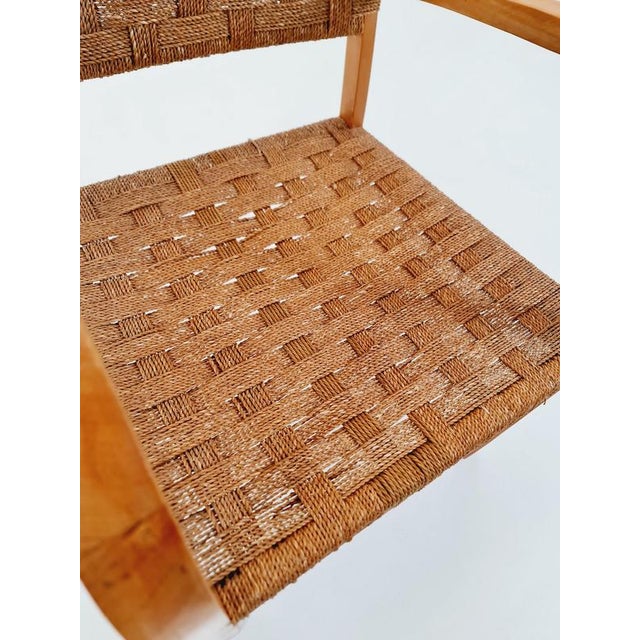 Vintage Bauhaus Papercord Armchair by Ehrich Dieckmann, 1930s For Sale - Image 7 of 18
