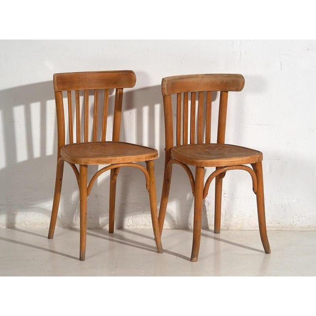 Brown Bistro Chairs from Thonet, 1920s, Set of 6 For Sale - Image 8 of 13