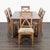 Traditional Bassett 9-Piece Wooden Extendable Dining Set With Cushioned Chairs For Sale - Image 3 of 18
