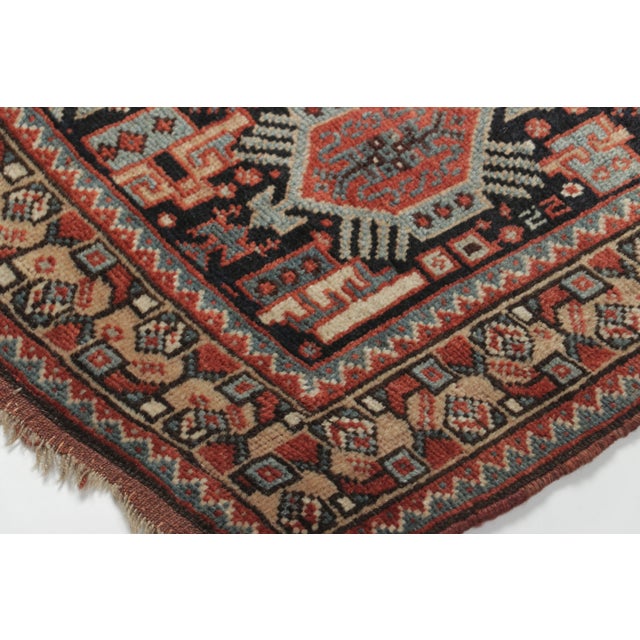 Traditional Antique Persian Shiraz Gift-Sized Square Rug by Rug & Kilim, 1920-1929 For Sale - Image 3 of 4