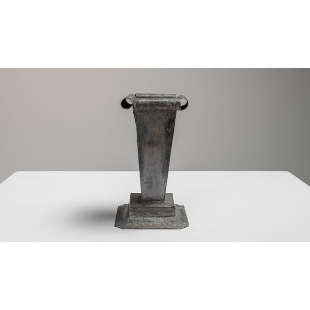 19th Century France Gray Metal Cachepot For Sale - Image 4 of 11