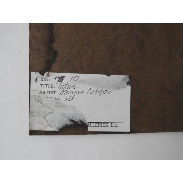 Rustic Vintage Impressionist Autumn Forest Painting For Sale - Image 3 of 3