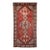 Vintage Persian Shiraz Tribal Area Rug, Hand-Knotted Wool, Geometric Pattern, Red & Ivory, 5x10 For Sale