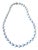 Blue Lace Agate Sterling Silver Milor Necklace 12mm Italy For Sale