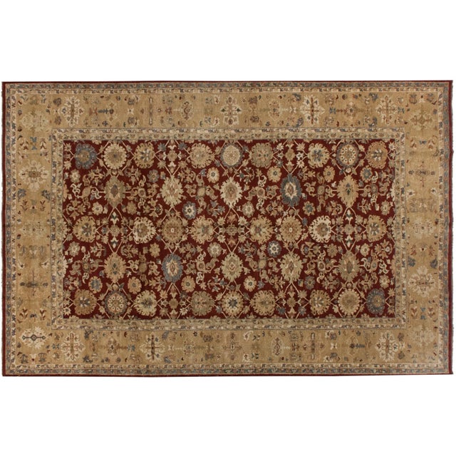 Red New Agra Rug - 12' X 18' For Sale - Image 8 of 8