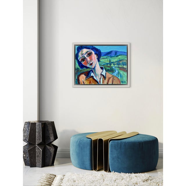 2020s The Road Before Me - Acrylic Painting Landscape Portrait For Sale - Image 5 of 17