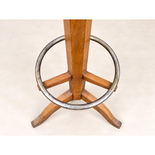 Art Deco Freestanding Coat Rack in Beech Wood by Enrico Castellani for Stella, 1940s For Sale - Image 6 of 7