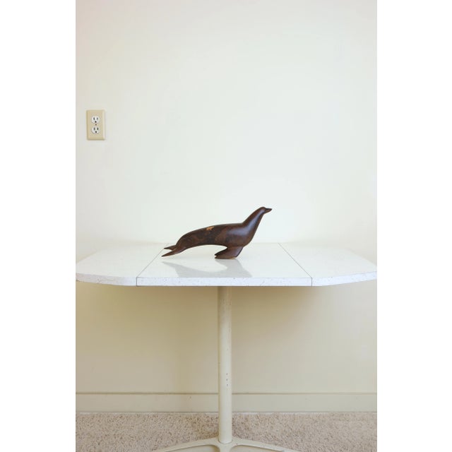 Brown Mid-Century Modern Sea Lion Table Top Sculpture For Sale - Image 8 of 8