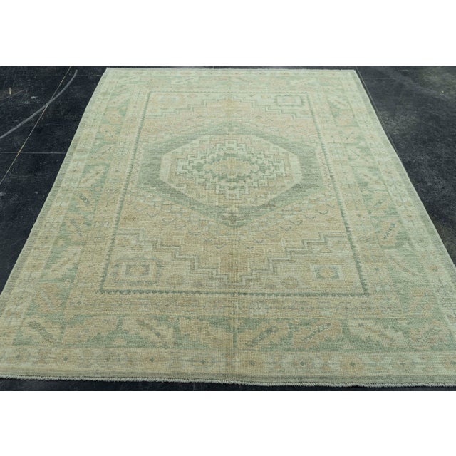 Early 21st Century Turkish Oushak Rug 5'2" x 7'5" #19302 For Sale - Image 5 of 8
