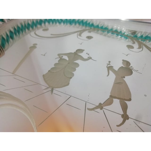 Glass Tray by Pietro Chiesa for Fontana Arte, Italy, 1950s For Sale - Image 11 of 13