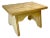 1980s Vintage Americana Farmhouse Boho Chic Folk Art Pine Step Stool For Sale