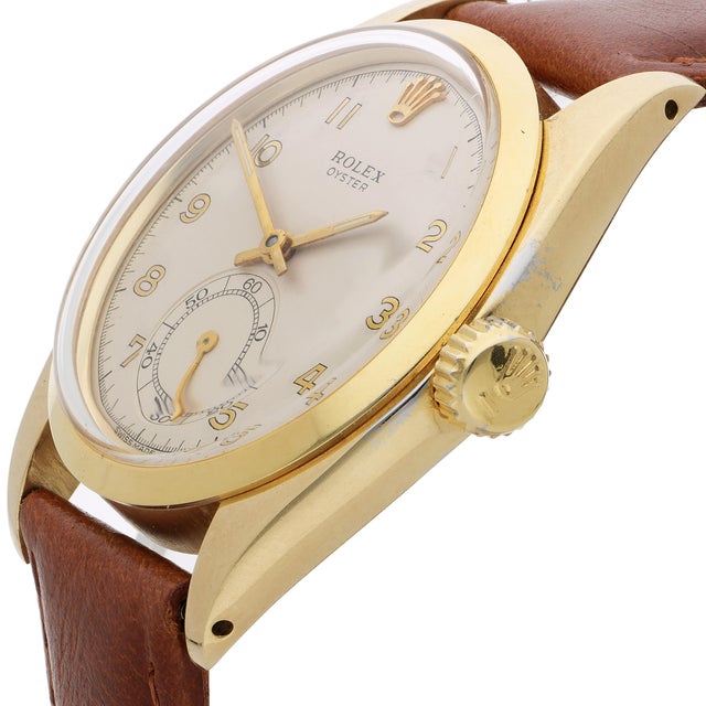 Rolex Vintage Rolex Oyster 6246 36mm Dial Small Seconds Manual Wind Watch Circa 1972 For Sale - Image 4 of 15