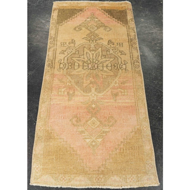 Turkish Mini Rug Oriental Hand Knotted Vintage Rug 1'7" x 3'5" #21266 Explore a curated collection of hallway runners,...