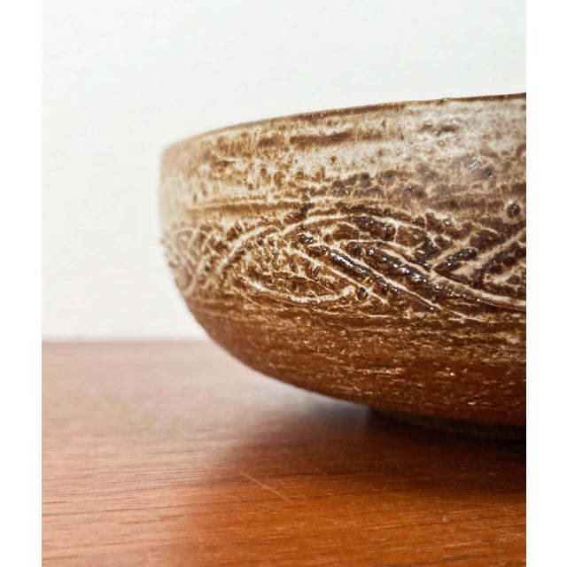 Mid-Century Modern Danish Studio Pottery Bowl by Aksel Larsen for Axella, 1960s For Sale - Image 10 of 16