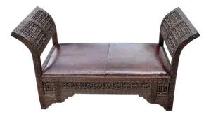 Moroccan Contemporary Wooden Bench