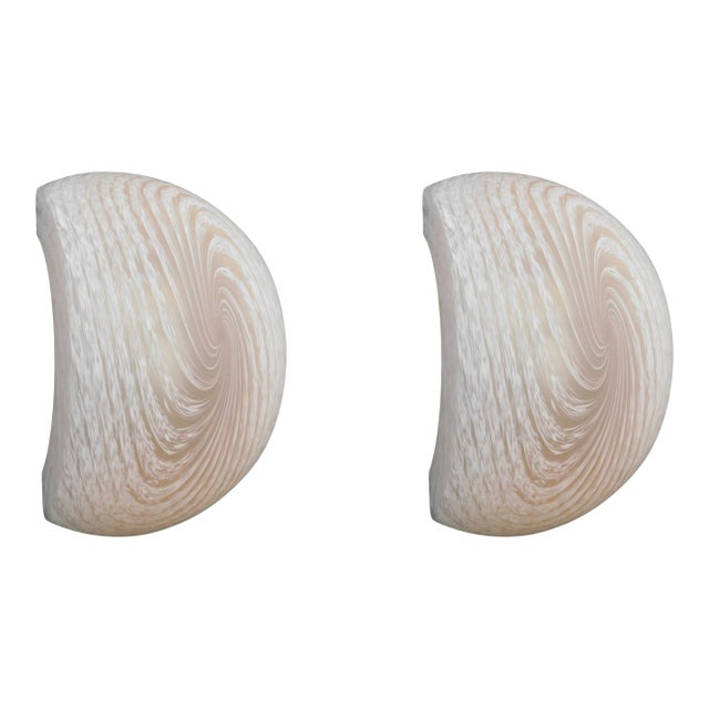 1960s Pink Murano Sconces, a Pair For Sale