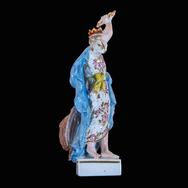 Ceramic Antique Classical Mythological Porcelain Figure of Jupiter For Sale - Image 7 of 10