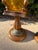 Vintage Matching Wood Table Lamps With Amber Glass Night Lights - a Pair For Sale - Image 9 of 12