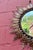 1950s Spanish 1950's Round Gilt Metal Sunburst Mirror For Sale - Image 5 of 12