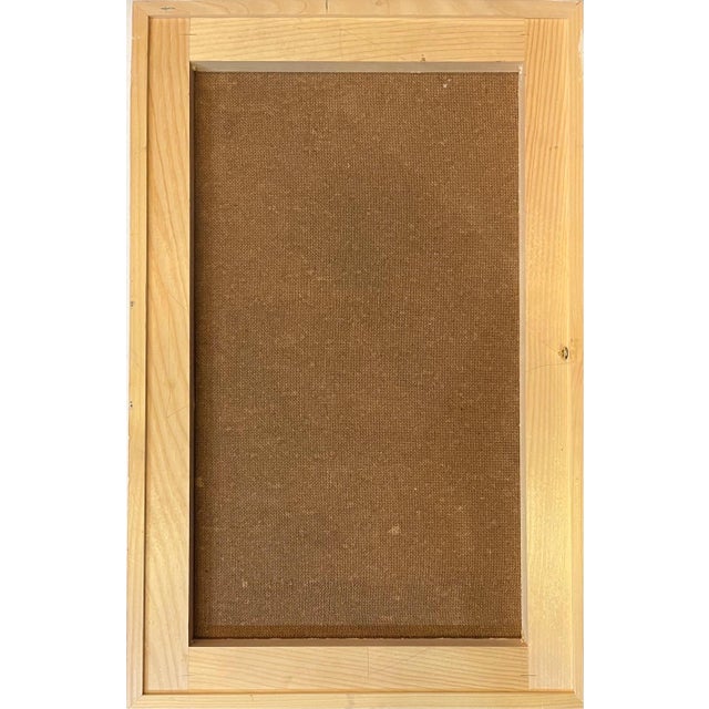 Blue Jean Krille, Landscape 131, Oil on Masonite, Framed For Sale - Image 8 of 11