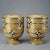 This is a matching pair of elegant, large-scale lidded jars, crafted in the traditional cloisonné enamel technique on a...