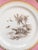 English 19th Century Pair of Decorative Wall Plates Animals and Pink Rim Attributed to Limoges France For Sale - Image 3 of 8