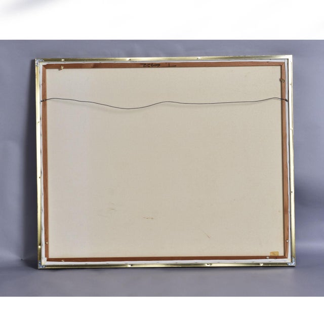 Vintage 1970s Large Scale White Tigers Painting by Anderson For Sale - Image 10 of 12