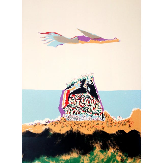 1980s Glider, Benny Andrews Lithograph For Sale - Image 5 of 5