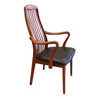 Danish Teak Armchair with Seating Comfort by Schou Andersen, 1960s For Sale