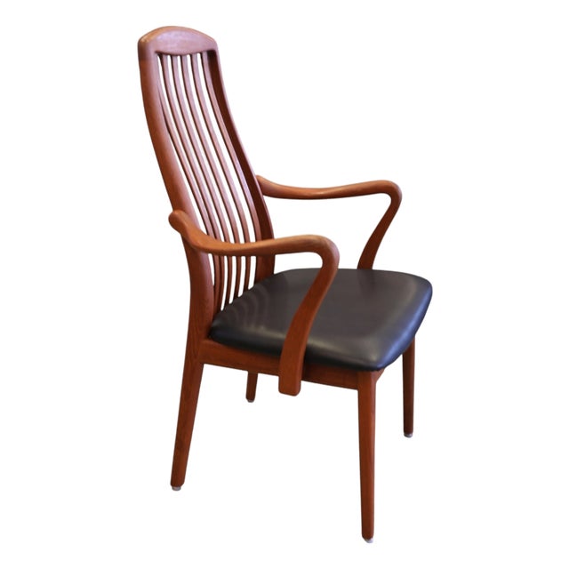 Danish Teak Armchair with Seating Comfort by Schou Andersen, 1960s For Sale