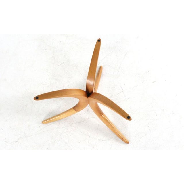 Brown Coffee Table with Boomerang Legs and Glass Top from Alma Möbel, 1960s For Sale - Image 8 of 13