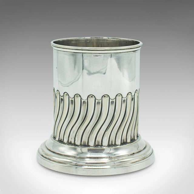 1910s Antique Edwardian English Silver Plate Wine Bottle Holder For Sale - Image 10 of 10