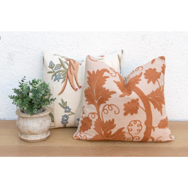 This curated set of two 16-inch square pillows celebrates the diversity of traditional Heritage Needlework. While distinct...