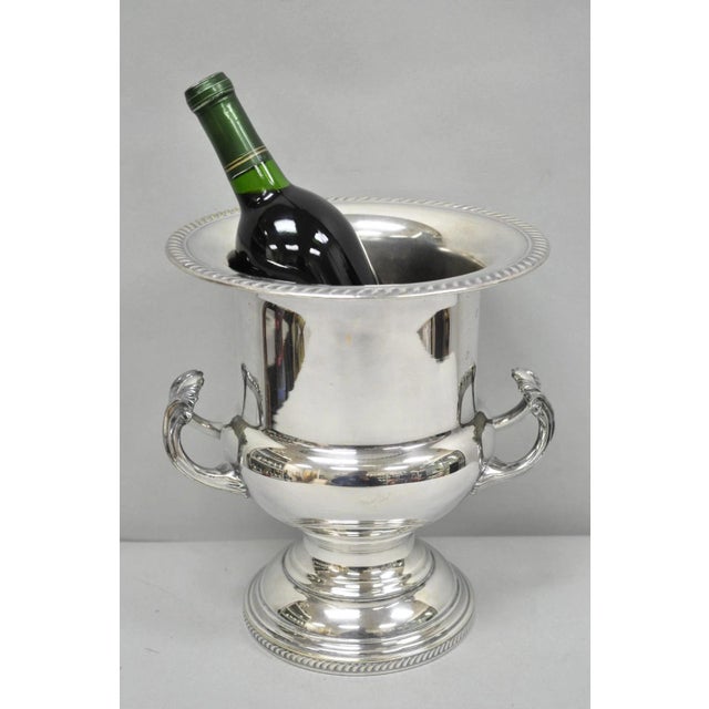 Vintage FB Rogers Silver Plated Trophy Cup Urn Champagne Chiller Ice Bucket. Circa Mid 20th Century. Measurements: 10" H x...