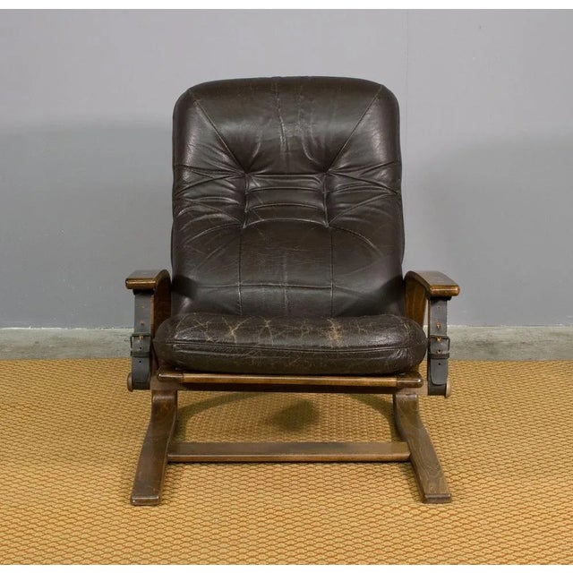 Set of Reclining Armchair with Footrest, 1970 For Sale - Image 10 of 12