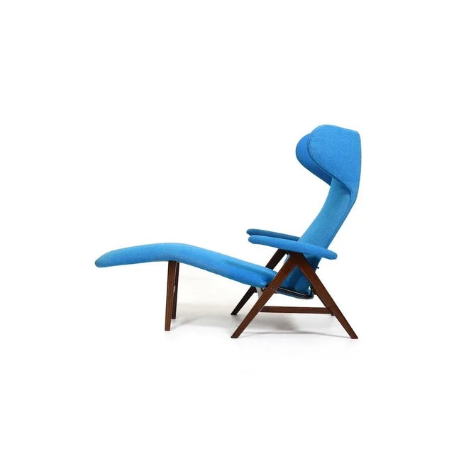 Wood Chaise Longue by Henry W. Klein for Bramin, 1950s For Sale - Image 7 of 13