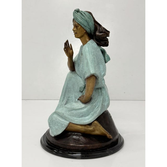 Victor Gutierrez Bronze "Mujer Sentada" Artist Proof Sculpture, 1989 For Sale - Image 4 of 18