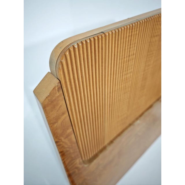 Single Wooden Bed in the style of Ponti or La Permanente Cantù, Italy, 1950s For Sale - Image 11 of 18