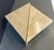 Postmodern 1980s Italian Post Modern Travertine Triangular Marble 2 Piece Cocktail Table For Sale - Image 3 of 11
