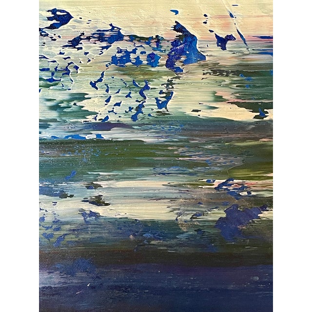 Contemporary Abstract Oil on Canvas "Abstract Informal 2024-2122-1" by Robert Niesse For Sale - Image 9 of 11