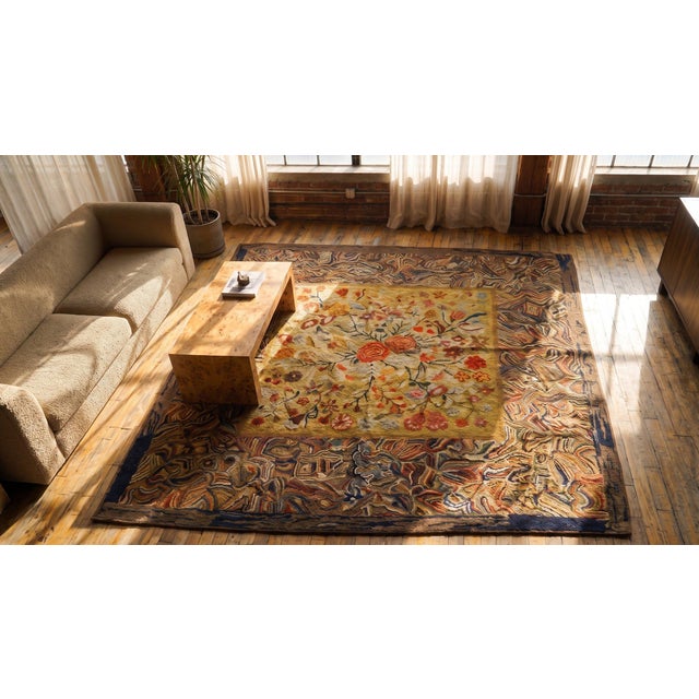 Antique American Hooked Rug For Sale - Image 13 of 15