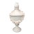 Antique Garden Heavy Limestone Urn With Garland For Sale