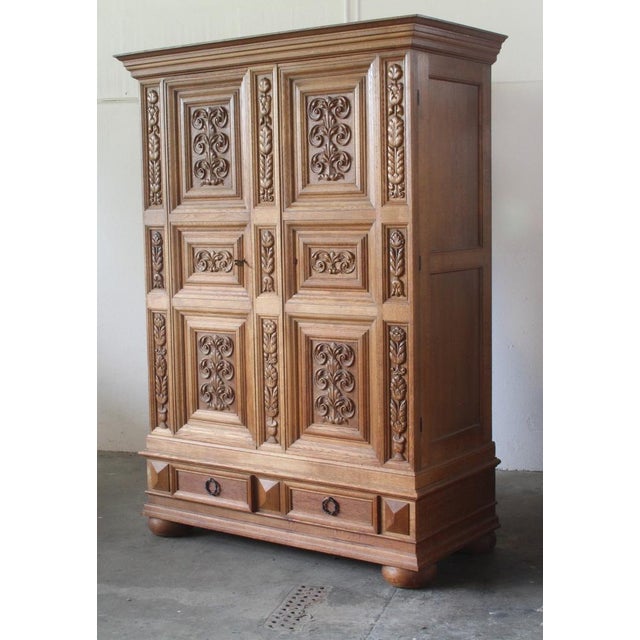 Vintage Danish Brutalist Cabinet in Oak, 1890s For Sale - Image 13 of 18