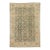 6x9 Antique Agra Style Wool Rug in Muted Sage Green, Ochre, and Ivory For Sale