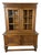 Vintage French Oak Glazed Display Cabinet For Sale