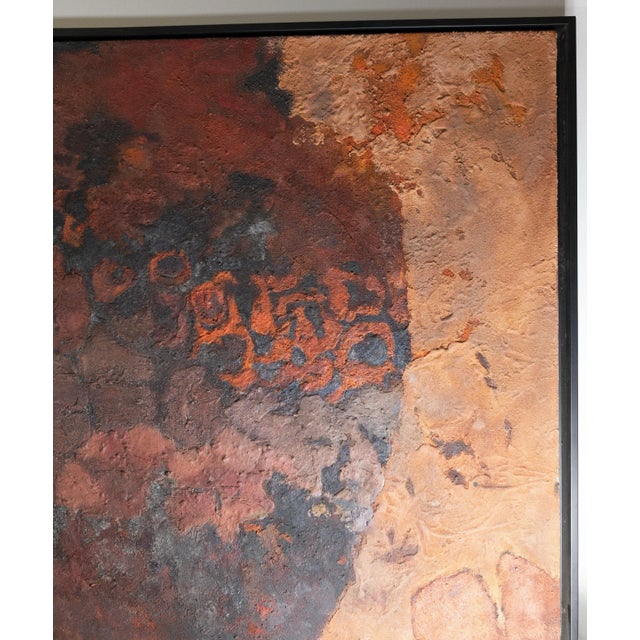 Paint Mid-Century Modern Abstract Expressionist Painting by George Vander Sluis For Sale - Image 7 of 12