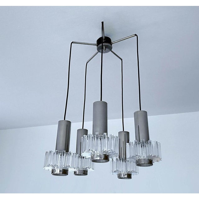 1970s Vintage Space Age Pendant Light from Honsel, 1970s For Sale - Image 5 of 15