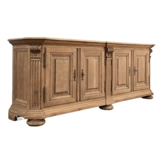 Large Vintage Oak Sideboard, 1950 For Sale